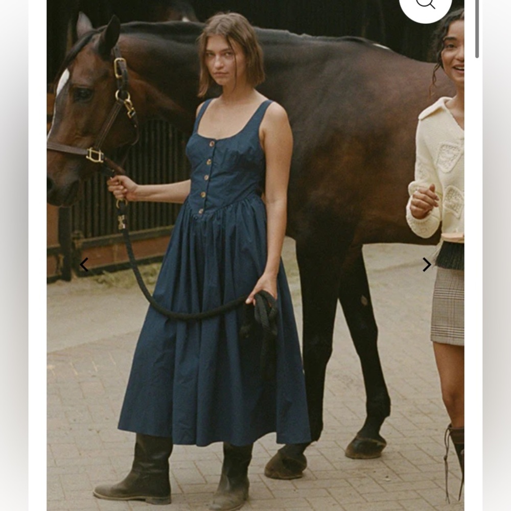 Ciao Lucia Navy Blue Dress